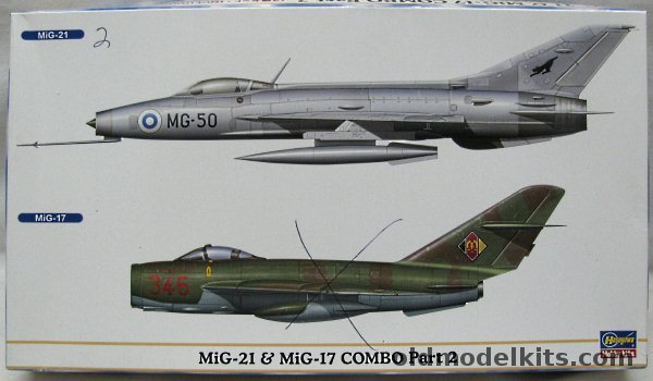 Hasegawa 1/72 Mig-21F-13 and Mig-17F or Mig-17D/E - Combo Part 2 'Special Edition'   Mig-17 DDR East German Air Force / Polish AF Lim-5 / Syrian Air Force / Mig-21 Finnish Air Force / Hungarian AF / People's Liberation Army Air Force F-7, 00950 plastic model kit